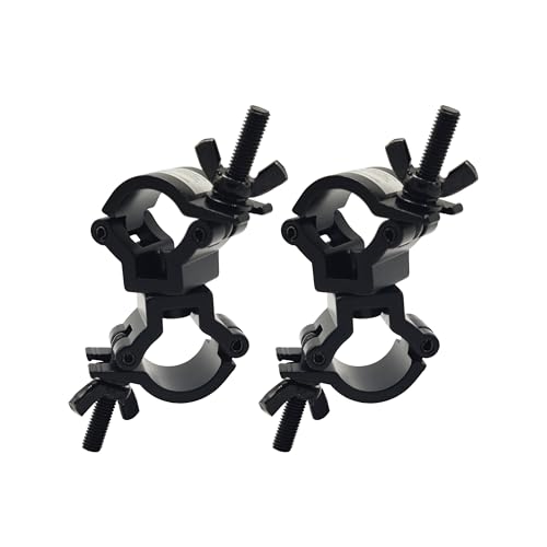 1" to 1.18" Truss Dual Swivel Coupler Clamp, Stage DJ Lighting Clamps 2pcs