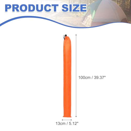 40 x 5 Inch Tripod Monopod Case Bag, Oxford Cloth Foldable Tripod Carrying Case Bag with Drawstring, Fits Speaker/Light Stand/Studio/Outdoor/Travel/Camping, Orange - size: 40x5 Inch