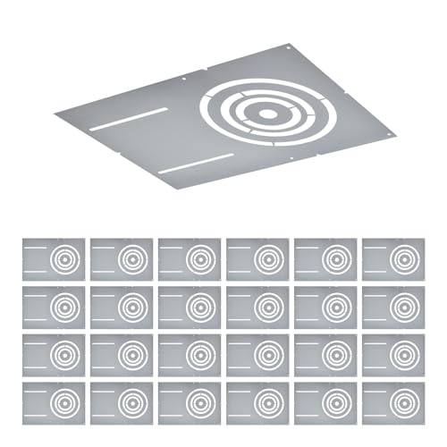 New Construction Mounting Plate 3-4-6" Round Wafer Rough in Plate 24Pcs - color: Asymmetry, size: 24PCS