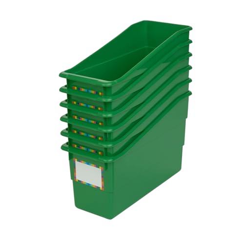Really Good Stuff Durable Book & Binder Holders - 6 Pack – Green - color: Green