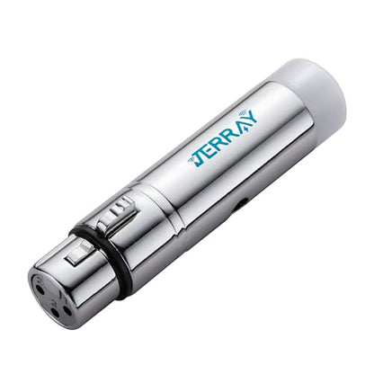 JERRAY DMX Wireless 2Pcs 2.4G DMX512 1Pcs Female Receiver 1Transmitter for DMX Transmitter Light Controller, DJ Equipment, LED Stage, Bar, Disco, Theater, Concert, PAR Effect Lamp, Silver