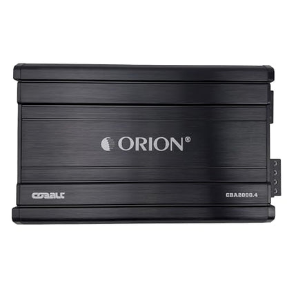 ORION CBA2000.4 Cobalt High Efficiency 4-Channel Class A/B Amp, 2000W | 300W RMS, Adjustable Low/High Pass, Bass Boost, High Output Amplifier, 2/4 Ohm Stable, MOSFET Power - color: BLACK, style: 4-Channel - 2000 Watts