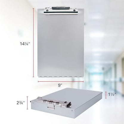 Saunders Redi-Rite Aluminum Storage Clipboard, Silver, Letter, Pack of 3 - color: Silver, size: Letter (Pack of 3)