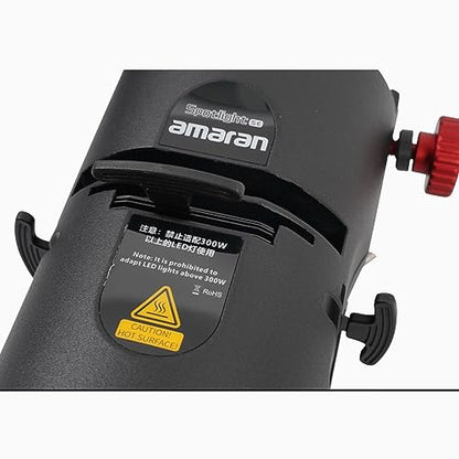 Aputure Amaran Spotlight SE 19º Lens Kit for Amaran Halo 300x 200x 100x | Projection Lens Modifier for Amaran 300C 150C Amaran 200X 100x 60x and Other Power not Exceeding 300W Bowens Mount Light