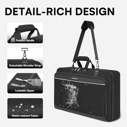 AUROTIER DJ Controller Bag for DDJ FLX10/DDJ REV5/DDJ GRV6/DDJ FLX6/DDJ 1000/DDJ 800, Padded DJ Backpack with Multi-pocket for 17 Inch Laptop, DJ Carrying Mixer Case for DJ Equipment, Grey - color: Grey