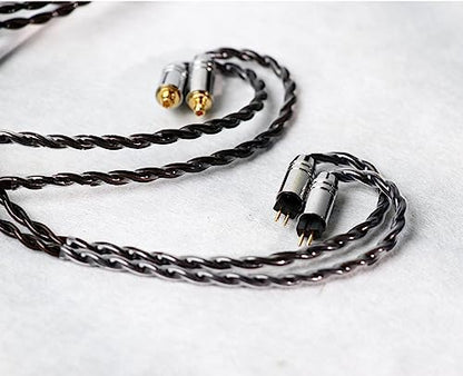Linsoul Tripowin Mirage IEM Cable,30AWG OCC 4N HiFi IEM Upgrade Replacement Cable, with 3.5mm Audio Jack for in-Ear Monitor Audiophile Musician(2pin 0.78mm) - size: 2-Pin 0.78mm