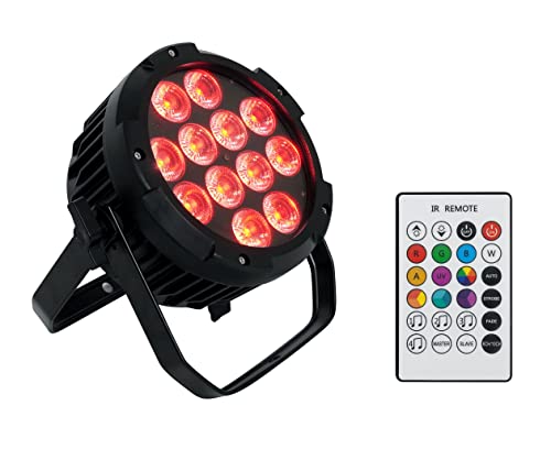 Rockville Wet PAR PRO Black Outdoor RGBWA+UV Wall Wash Stage Light