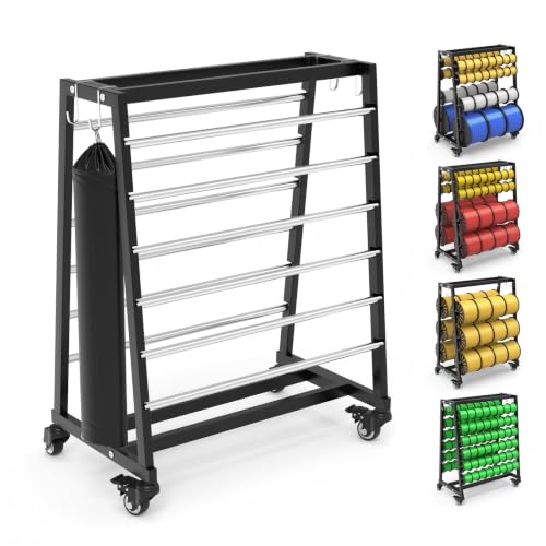 Heavy-Duty 12-Rod Wire Spool Rack, Adjustable Cable Caddy & Dispenser with Locking Casters, Includes Steel Pipe Storage Bag & 8 Hooks for Electrical and Industrial Use