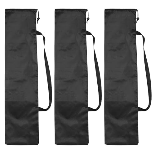 PATIKIL 37 x 10 Inch Tripod Carrying Case, 3 Pack Camera Tripod Carrying Bags Oxford Cloth Padded Bag for Camera Gear Mic Light Stand Sheet Music Photography Accessories, Black - size: 37 x 10 Inch