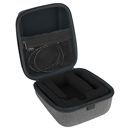 Geekria for Creators Microphone Case Compatible with Fifine AmpliGame A6V, A6T, A6B, A6W, A6TB, A6TP, A6VB, A6VW, Hard Shell Mic Carrying Case, Travel Protective Bag with Cable Storage