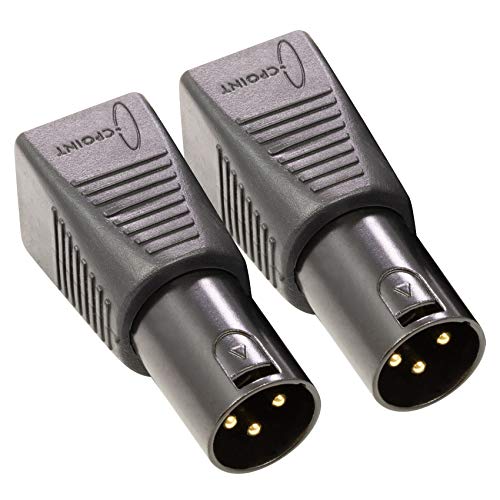 SIRS-E 2-Pack - CPoint XLR RJ45 Adapter CAT-5 Ethernet to DMX512 Cable Converter, Male 3-Pin, XLRJ45-3M - style: Male 3-Pin