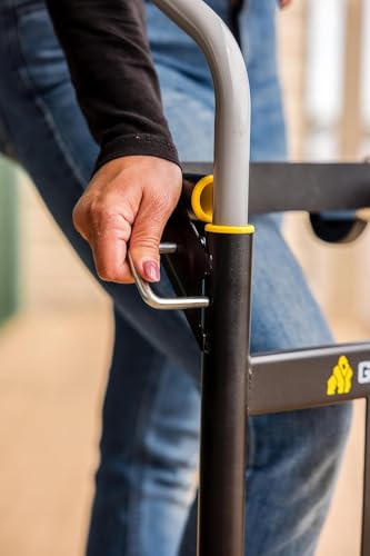Gorilla Heavy Duty Convertible Steel Hand Truck, 600 lb Capacity | Convertible steel hand truck for movers who need both an upright dolly and a flatbed rolling platform cart on the job.