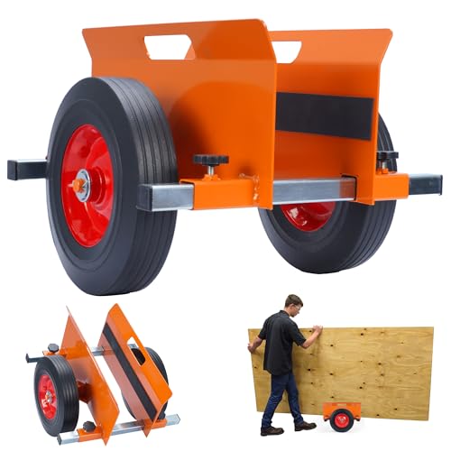 Heavy Duty Panel Dolly Orange 1100LBS Capacity Door Dolly - color: Orange