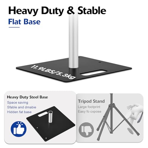 Hecis Heavy Duty Backdrop Stand,12x12ft Double Crossbar Pipe and Drape Stand, arch backdrop stand, Back Drop Stand for Party Event, Trade Shows & Wedding Decor