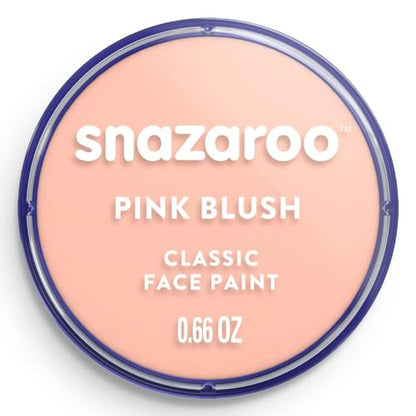 Snazaroo Classic Face and Body Paint, 18.8g Pot, Complexion Pink | Non-Toxic Hypoallergenic, Safe, Washable, Face & Body Paint for Halloween, Cosplay Costumes, Dress Up, Parties and Festivals - color: Complexion Pink, style: 18.8g (0.66-oz) Pot