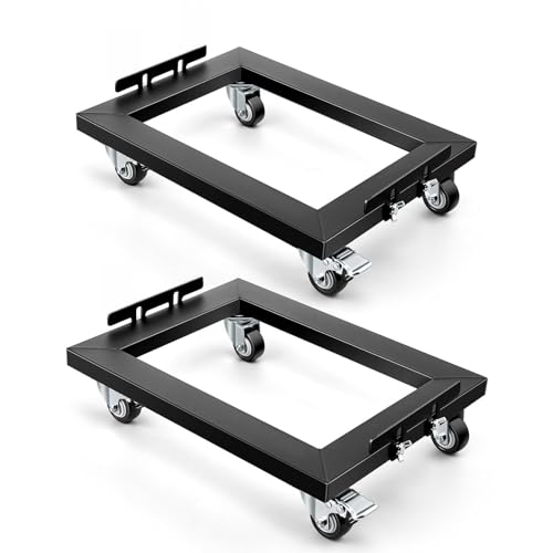 KEDSUM Furniture Dolly with Sturdy Steel Frame, 1000LBS Appliance Dolly | 13 x 17 in, All Terrain & Anti-Slip Baffles for Building Material Handling & Moving Heavy Furniture,2 Pack - size: 17 × 13 in-2 Pack