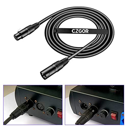 DMX Cable 6.5 ft, 10 Pack Flexible 3 Pin XLR Male Female Cables Wire - color: 6.5FT DMX Cable 10 Pack