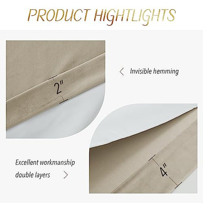 NICETOWN Camel Room Darkening Velvet Curtain Bedroom Window Drape 96 inch Long, 1 Panel Living Room Back Tab Blackout Curtain Window Treatment Velvet Panel Farmhouse for Apartment, 48" Width - color: Camel, size: 48"W x 96"L (Pack of 1)