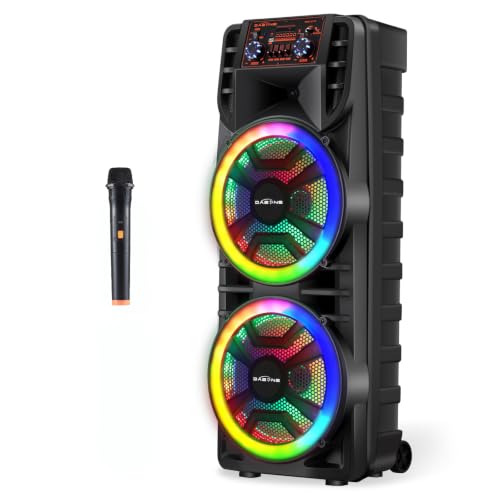 Wireless Party Bluetooth Speaker with Dual 12 Inches Woofers - size: Dual 12'' Woofers