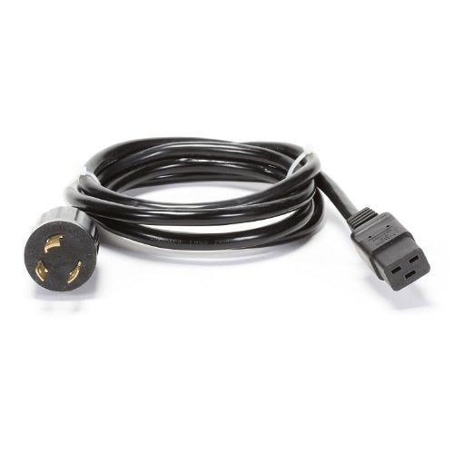 Iron Box NEMA L5-20P to C19 Power Cord, IEC C19 12 AWG Power Cable 20 Amp - Twist Lock Adapter Heavy Duty Materials, PSU Connector, PC Computer Monitor Server Rackmount PDU UPS SJT 12/3 Black (10 ft) - size: 10 ft