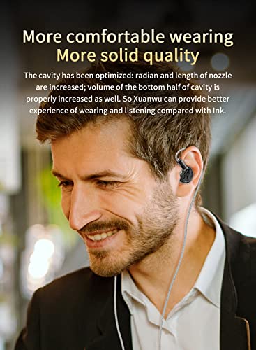 keephifi KBEAR Xuanwu in Ear Monitor Headphones for Musician Singer Audiophile, IEM Earphone 1DD Electroplating Mirror Wired Earbuds with Detachable 2Pin OFC Silver Plated Cable (Silver, No Mic)
