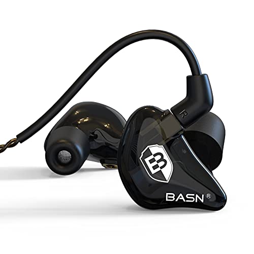 BASN Bsinger PRO in Ear Monitor Headphones for Musicians (Black) - color: Black