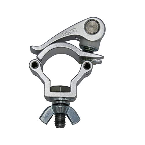 Quick Release Truss Clamp 1.25-1.38in | Heavy Duty Lighting Truss Clamp for 4/5 - 2" Pipe, 22-220lbs Premium Aluminum O-Clamp for DJ Stage Lighting Setup - size: Fit for 1.26-1.38inch pipe-1pcs