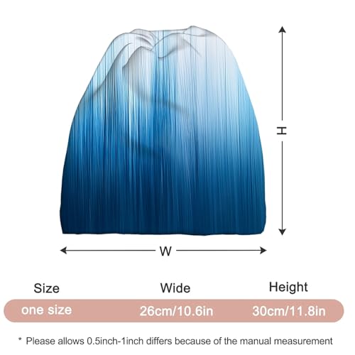 Art Owl Women's Slouchy Beanie Hat Cute Turban Hats Cancer Headwear Caps Baggy Skull Sleep Scarf - color: Gradient Color