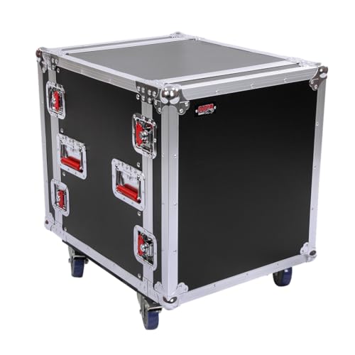 Gator Cases G-TOUR Audio Road Rack with Heavy-Duty Casters and Tour Grade Hardware; 17" Rackable Depth, 12U (G-TOUR 12U CAST)