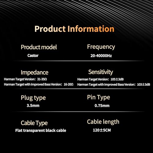 KZ Castor IEM Earphones Wired Earbuds,2DD Tuning Adjustable in Ear Monitor Headphones Dual-Driver Supper Bass Wired Headphones, Harman Target Version Monitor Headphones - color: Silver, style: with Mic