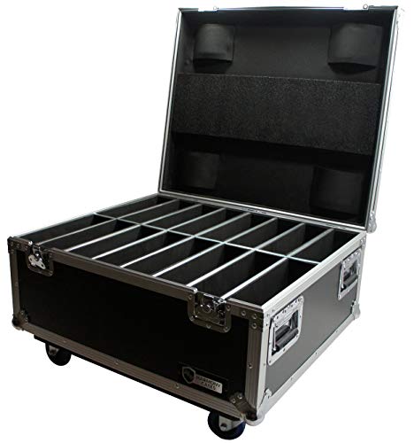 16 Space Slim Par Light Flight Case Slimpar Can Road Case Harmony Cases | DJ lighting fixture transport, stage gear travel storage, event production equipment protection, mobile entertainer hauling