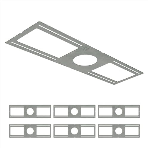 ASD 6 Pack New Construction Mounting Plate, 4 Inch Wafer Light Bracket - color: Symmetric 4", size: 6 Pack