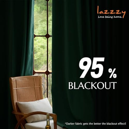 Lazzzy Green Velvet Curtains 96 Inch Length Blackout Pinch Pleated Room Darkening Drapes Luxury Back Tab Thermal Modern Treatments for Bedroom Living Room 2 Panels, 52 x 96 Inch, Emerald Green - color: Emerald Green, size: 52"W x 96"L (Pack of 2)