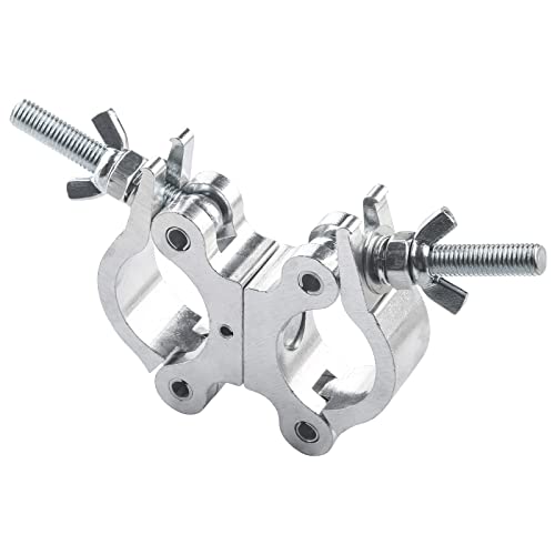 Lighting Truss Swivel Coupler - Quick Release Dual Head O Clamp, 40-52mm Two Wrap Around Pipe Mount Bracket - size: 1Pc 40-52mm/1.57-2.05“