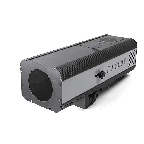 200w 110v Stage Focused Led Spotlight,Manual Control Adjustable Aperture Follow Spot Light 5+White Split Colors/High-Precision Glass Lens for Dj Party Disco Clubs Stage Effect(Light Only) - size: (Light Only)