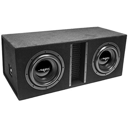 Skar Audio Dual 10" 4000W Loaded EVL Series Vented Subwoofer Enclosure | EVL-2X10D4 - size: Dual 10" D4 Loaded Enclosure