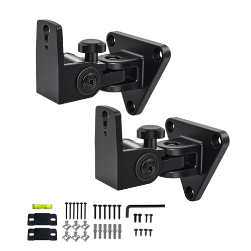 Speaker Wall Mount,Swivel and Tilt,Holds up to 30lbs,2 Packs
