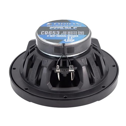 ORION Cobalt CB653 6.5" 3-Way Coaxial Car Speakers, 240W Pair | 3-Way Full Range Audio, Polypropylene Cone, Butyl Rubber Surround, Enhanced Bass - style: 6.5" 240 Watts