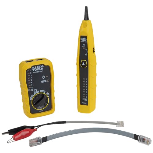 Klein Tools VDV500-705 Wire Tracer Tone Generator and Probe Kit for Ethernet, Internet, Telephone, Speaker, Coax, Video, and Data Cables RJ45, RJ11, RJ12 - style: Tone & Probe Test and Trace Kit