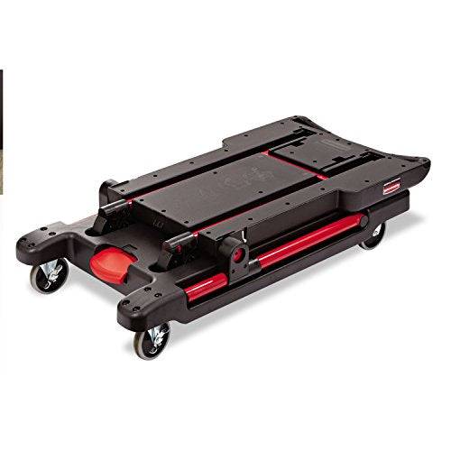Rubbermaid Commercial Products Convertible Utility Cart/Platform Truck Combination 400 lb. Capacity Black for Warehouse/Garage/Cleaning/Maintenance