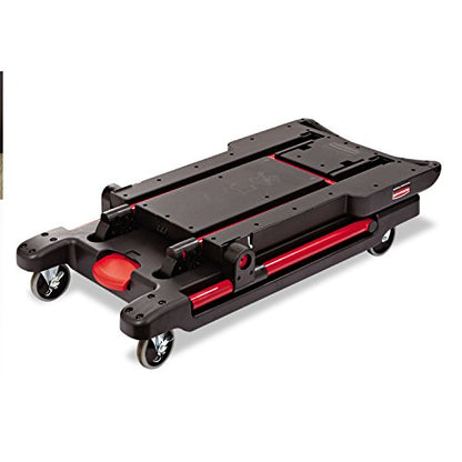 Rubbermaid Commercial Products Convertible Utility Cart/Platform Truck Combination 400 lb. Capacity Black for Warehouse/Garage/Cleaning/Maintenance
