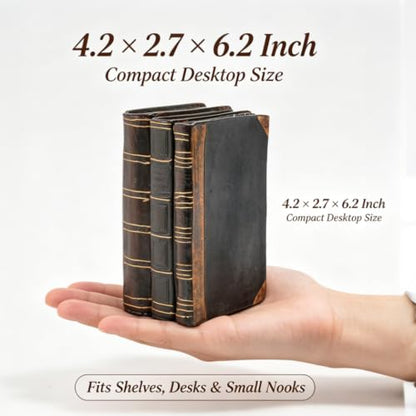 Decorative Books Coffee Table Books Decor - Resin Retro Classical Fake Decorative Books Set of 3 for Living Room, Office, Mantle Shelves Decor 4.2 * 2.7 * 6.2 Inch Guichifun | Resin Retro Classical Fake Books, Living Room Office Mantle Shelves Decor 4.2 *