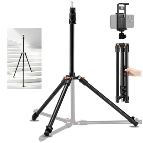 K&F CONCEPT 2.6m/8.5ft Portable Light Stand, Aluminum, with Ball Head