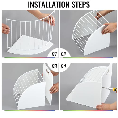 1 Pack Wooden Metal Clipboard Holder with Raised Side Panel,White | Clipboard Storage Rack Back to School Supply for Classroom Office School Teacher, Clip Boards Not Included - color: White
