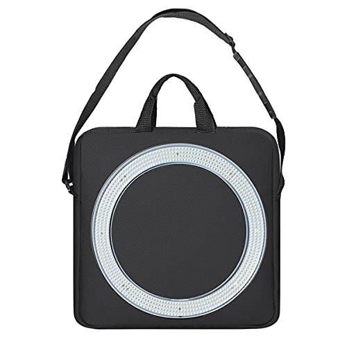14" Ring Light Carrying Bag with Durable Nylon,Portable Camera Carrying Case for 14 inch Selfie Ring Light,14 inch Desk LED Protector-Black - size: 14 Inch