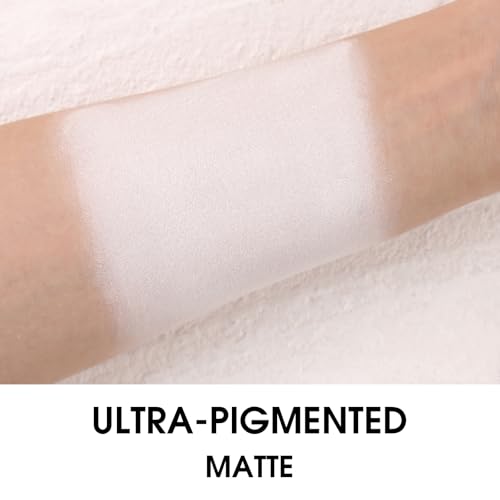 UCANBE White Single Eyeshadow Palette, Highly Pigmented Matte Eye Shadow Powder, Professional Long-Lasting Waterproof Makeup Palette - color: 07 Snow