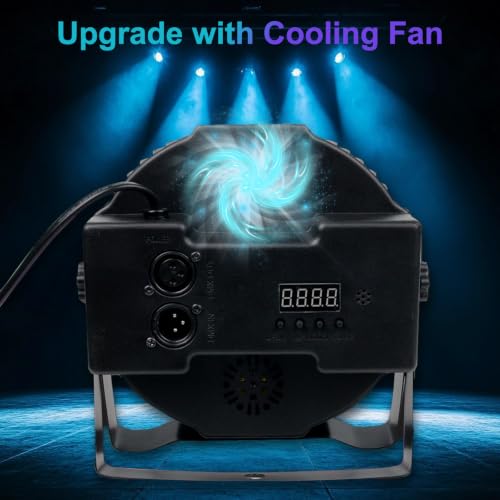 36 LED DJ Stage Par Lights - Sound Activated RGB, 9 Modes, Remote & DMX Control - 8 Pack