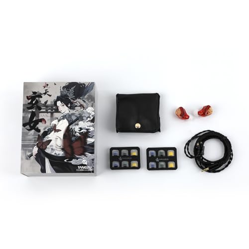 Linsoul TANGZU x HBB XuanNv 2 Dynamic Driver in Ear Monitor HiFi Wired IEM | Gaming Earbuds with 3D Printed Resin Shell, Detachable 2Pin Single Crystal OFC Cable for Musician Audiophile