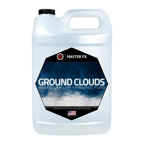 Ground Clouds Premium Low Lying Fog Fluid - Compatible with Water-Based Ground Fog Machines 400-2000W - No Rise Effect - Perfect for Live Events, Halloween, Themed Attractions, and More - 1 Gallon - size: 1 Gallon