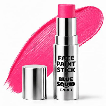Blue Squid PRO Pink Face Paint Stick - Waterproof Body Paint For Adults & Kids Eye Black Baseball, Eyeblack Softball - Vegan Hypoallergenic Twist-Up Non-Toxic Makeup Stick - Cosplay, Sports & SFX - color: Pink